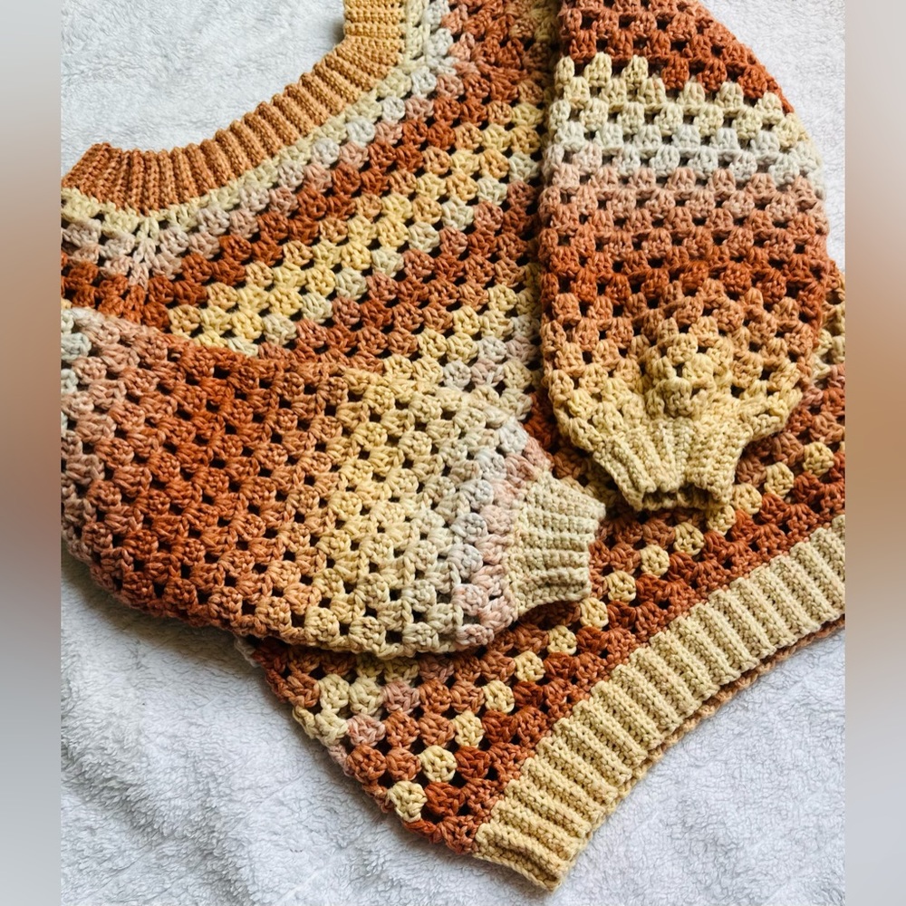 Crocheted sweater